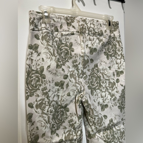 Carolina Belle Montreal Floral Ankle Pant Stretch Size 6 - Picture 3 of 9